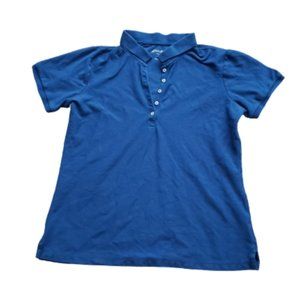 Eddie Bauer Blue Short Sleeved Polo Shirt
